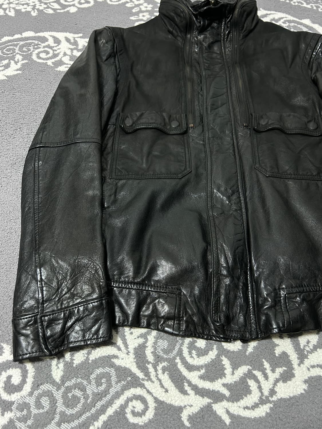 솔리드 옴므 히든 후디 램스킨 자켓 상품이미지3