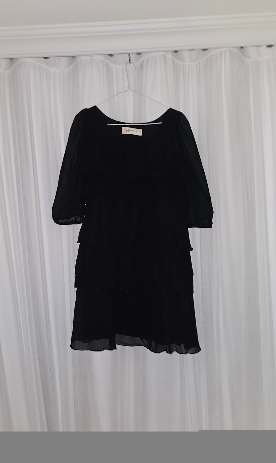 빔즈 캉캉 쉬폰 블랙 빈티지 원피스 니혼진 공겜여주 히메갸루 고스 고딕 상품이미지1