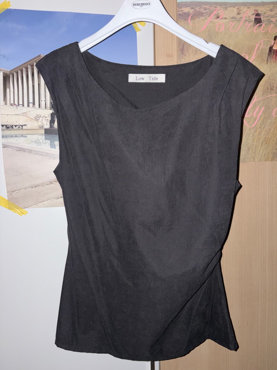 로우타이드 보트넥 블라우스 상품이미지2