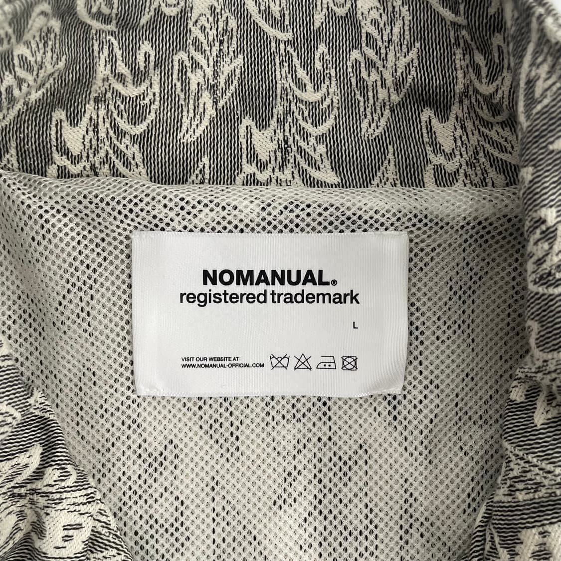 Nomanual 노메뉴얼 그레이 패턴 집업 자켓 상품이미지5