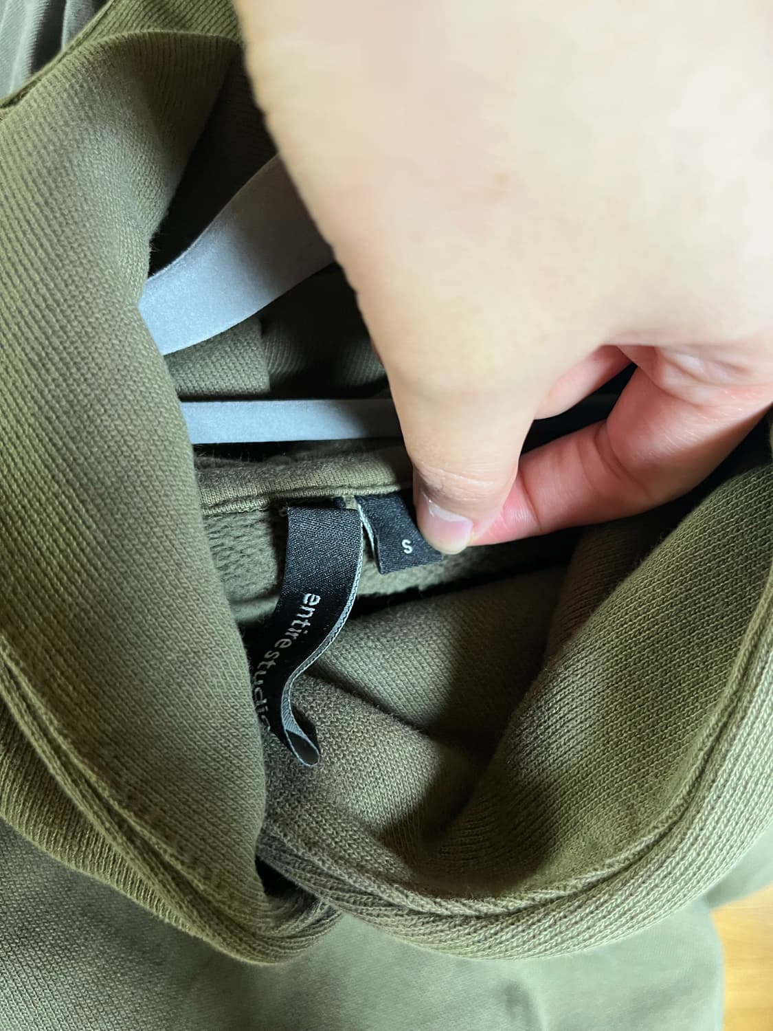 Entire studios 헤비 코튼 크롭 후드 상품이미지3