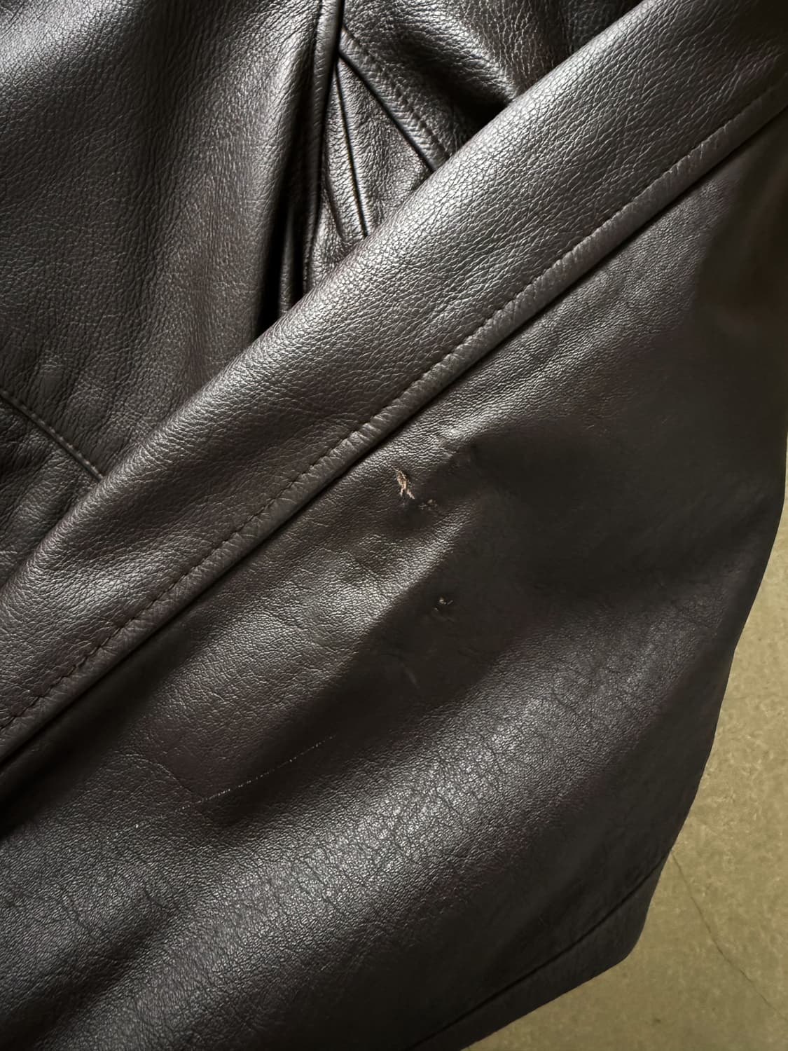 90s Genuine Leather A-2 Bomber Jacket 상품이미지5