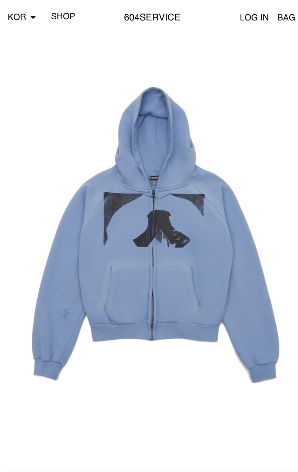 604service CROSS CHARM HOODIE ZIP-UP 상품이미지2