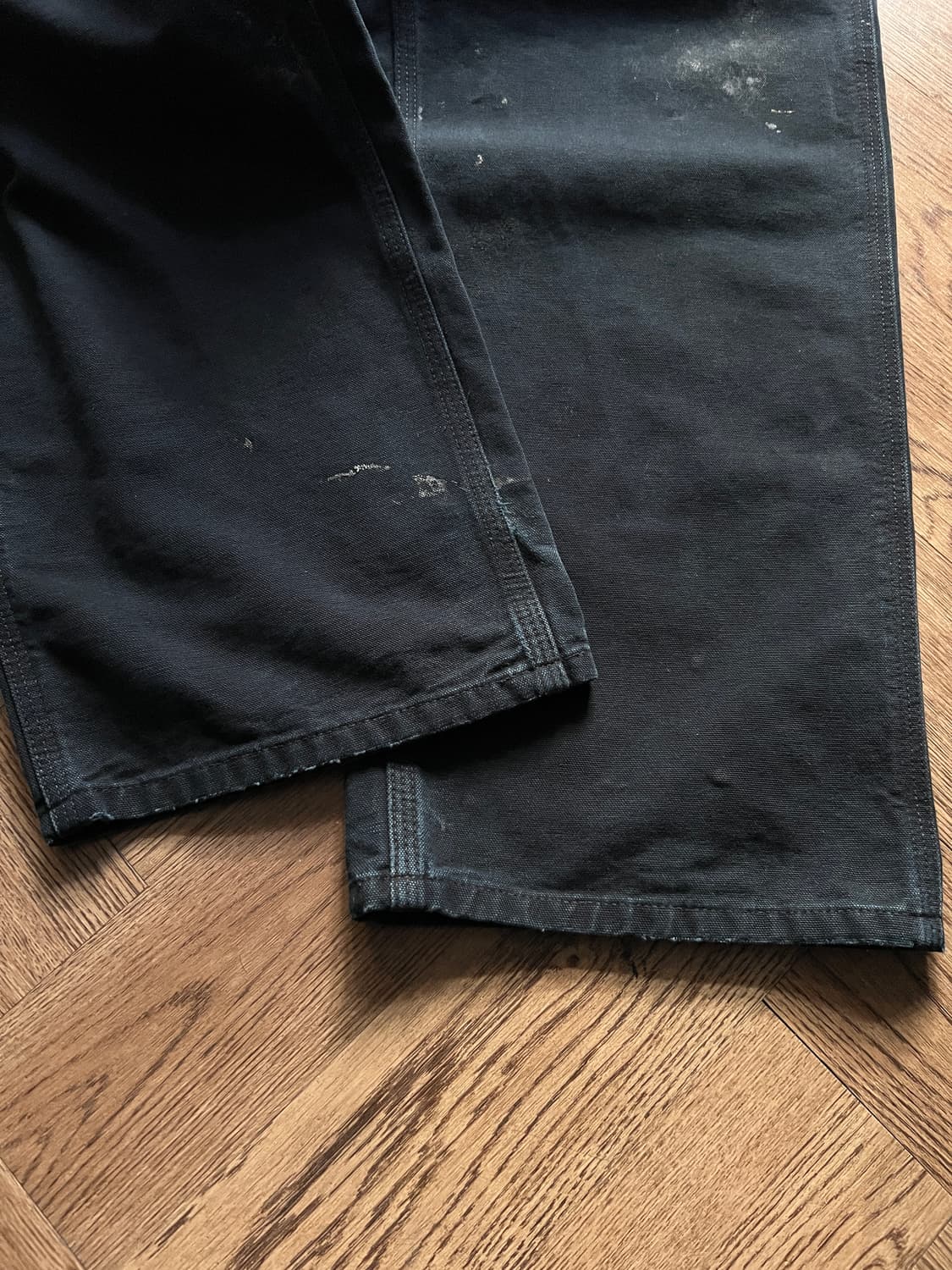 [34]칼하트 USA 더티워싱 블랙 싱글니 카펜터 워크팬츠 상품이미지2