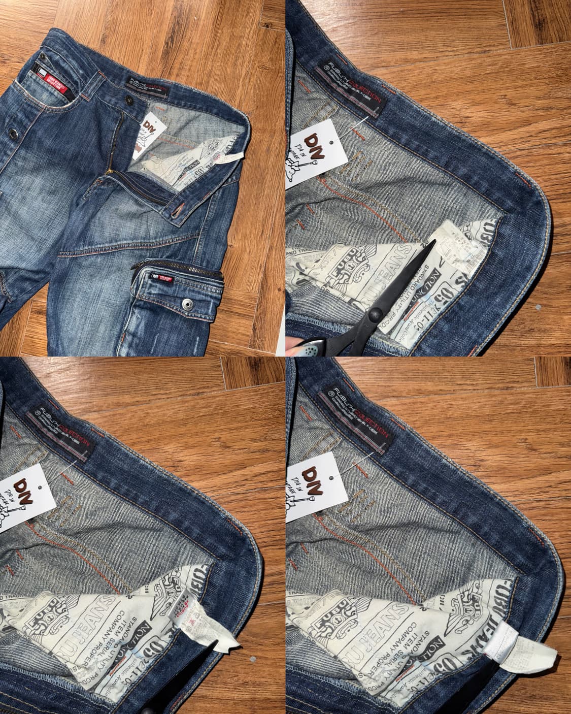 후부 데님 카고팬츠  상품이미지6