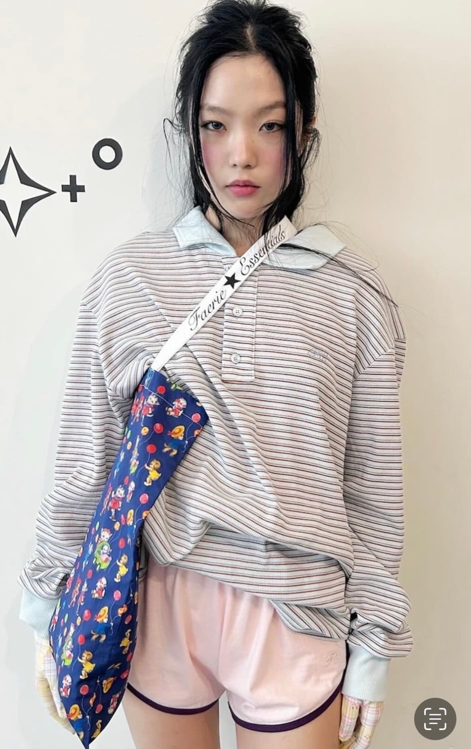 Shopfaerie 샵페어리 스트라이프 와플 셔츠 블루 상품이미지1