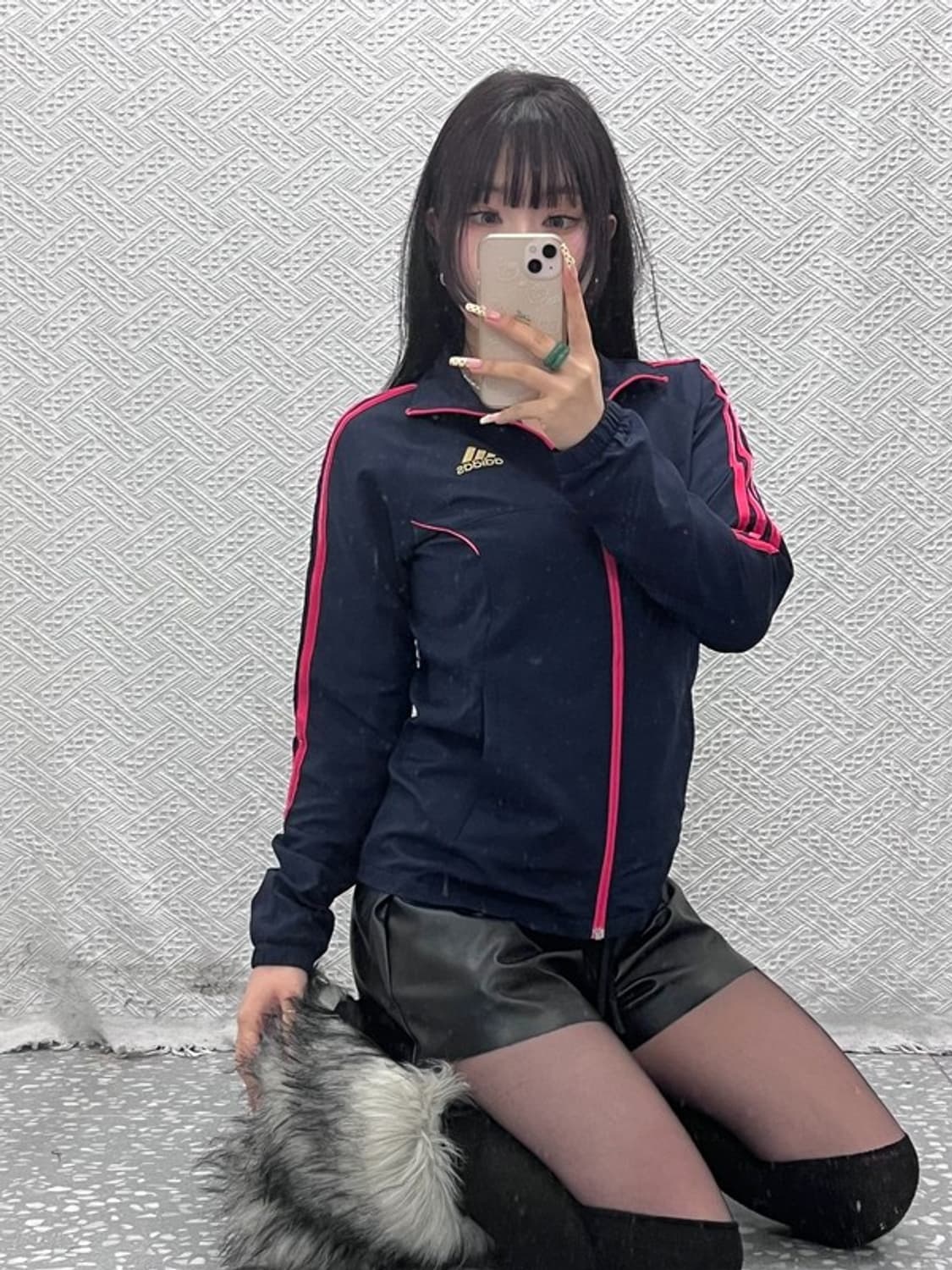 아디다스 레트로 Y2K 00's 글리터 삼선 져지 집업 M C09650 상품이미지2