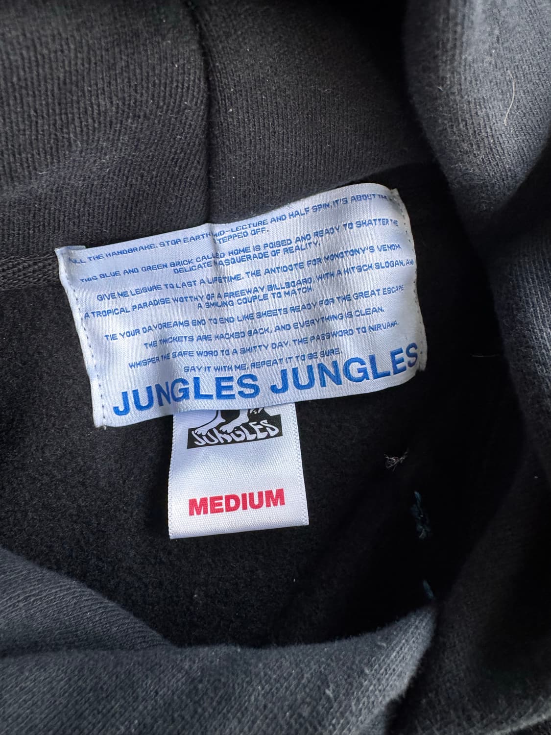 JUNGLES JUNGLES 자수 후드 (블랙) 상품이미지9