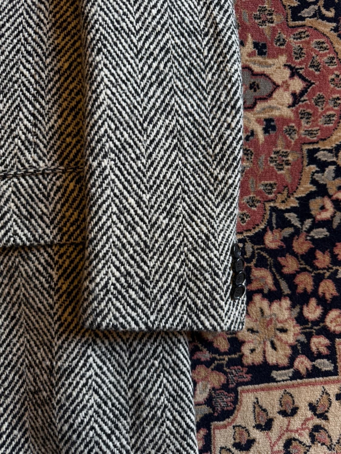 맨온더분 도네갈 트위드 더블 브레스티드 코트 100 상품이미지6