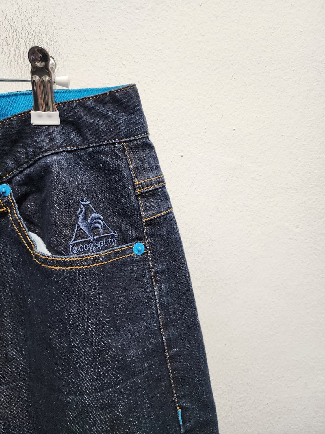 르꼬끄 백포켓 진청 데님.. 상품이미지3