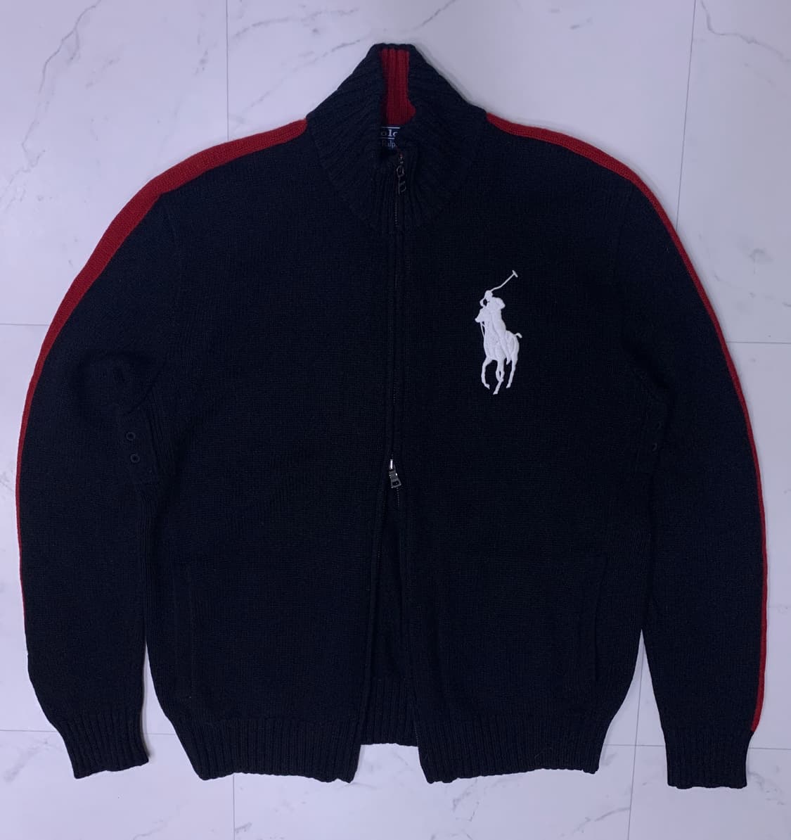 폴로 치프키프 빅포니USA 투웨이 니트집업 상품이미지1