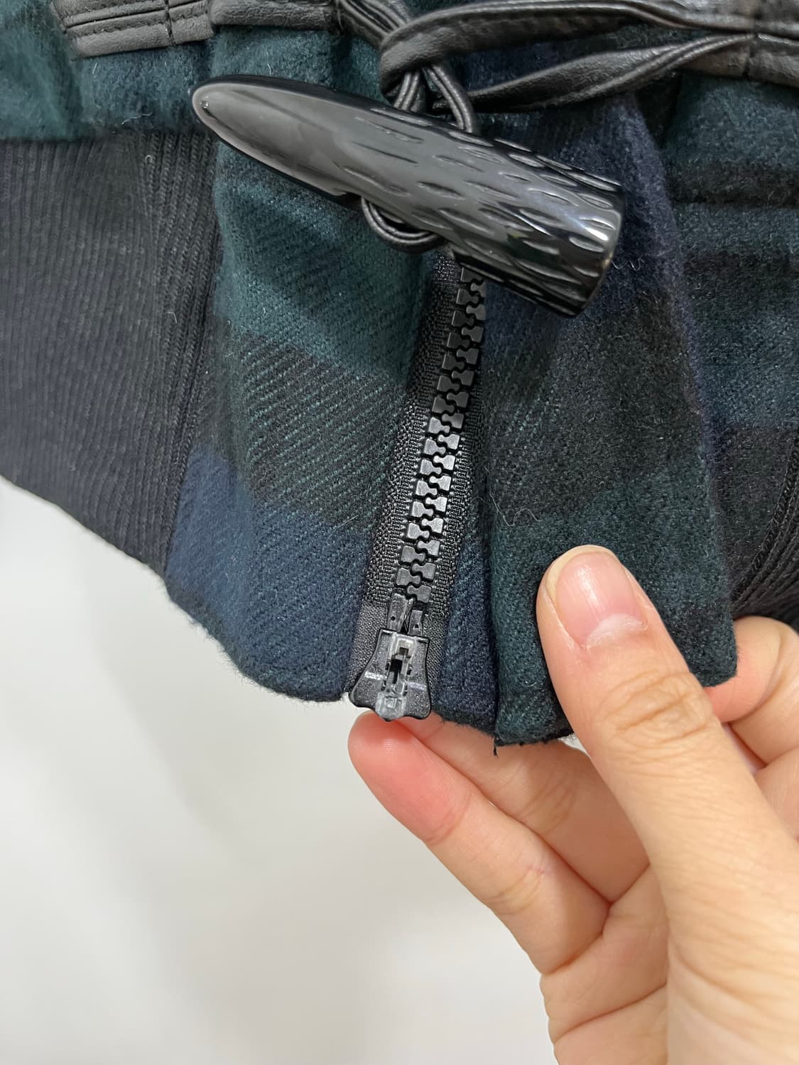 In the attic 일본 빈티지 락펑크 체크 떡볶이 숏코트 상품이미지3