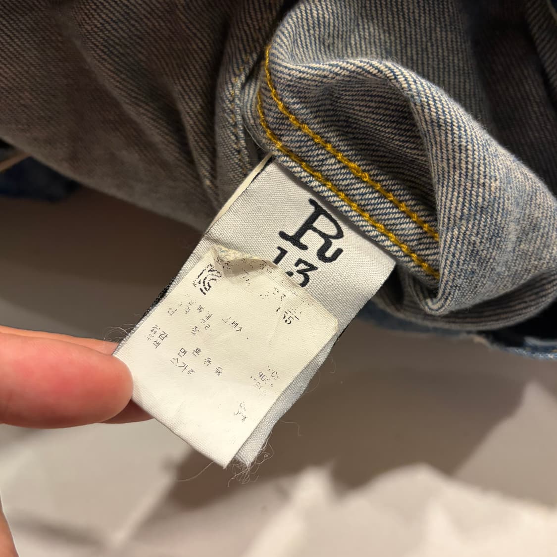 [XS] R13 알썰틴 오버사이즈 데님 자켓 B454 상품이미지9