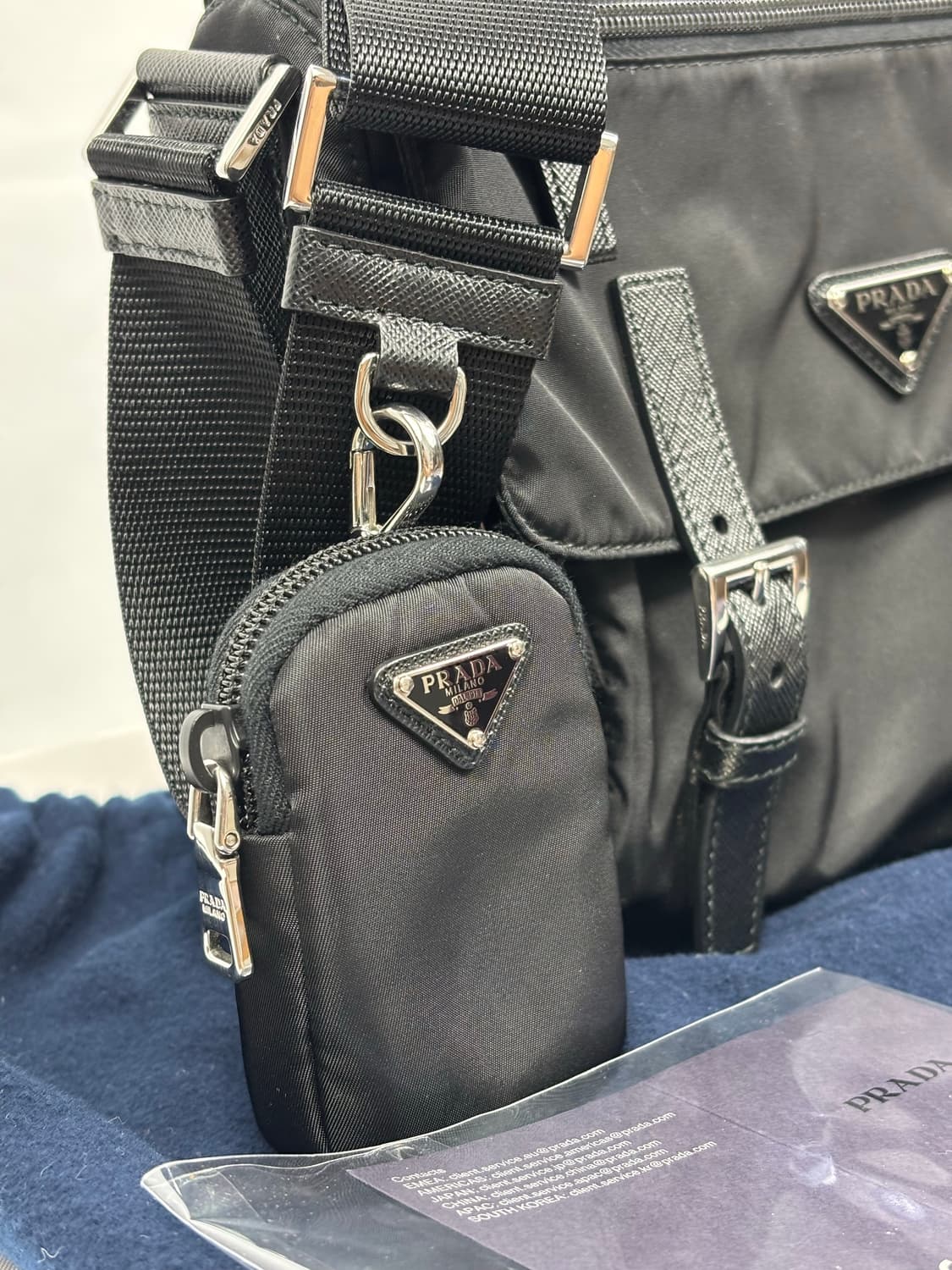 (새상품급)프라다 리나일론 메신저 숄더백 1BD953 상품이미지6
