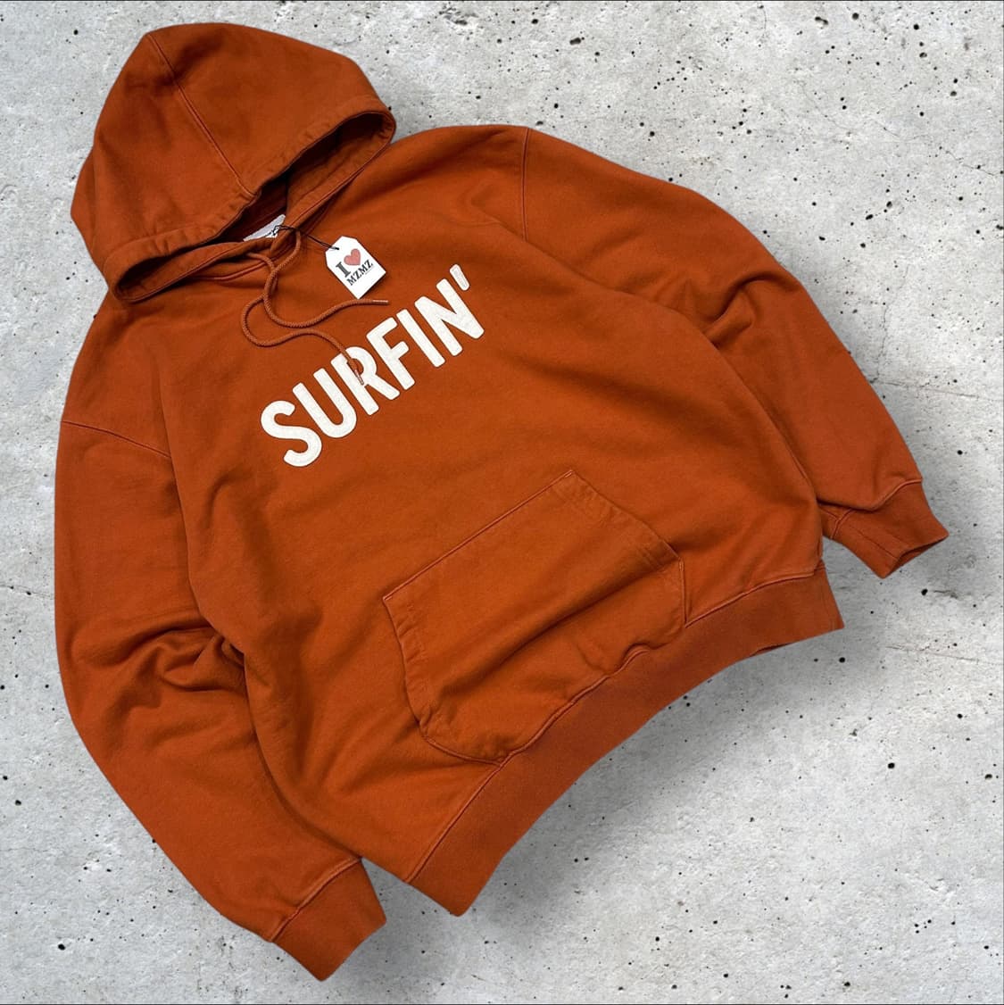 [XL] 에스피오나지 SURFIN 해비웨이트 후드티 오렌지 A504 상품이미지1