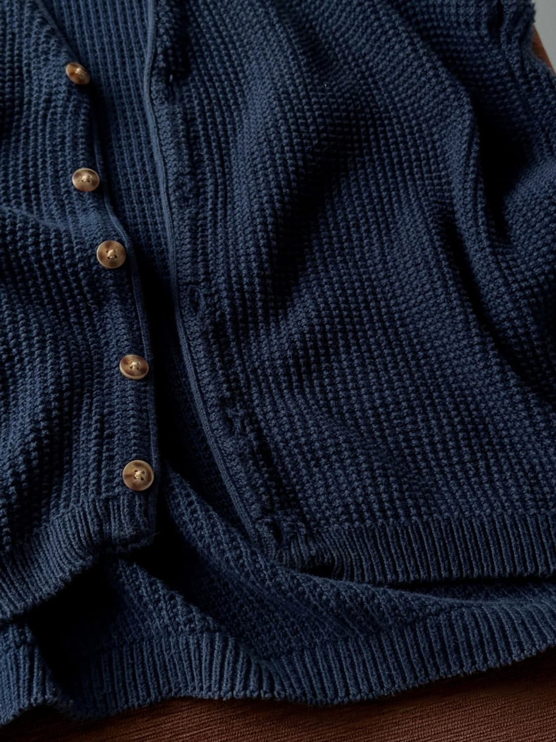 Cotton knitted design vest 상품이미지4