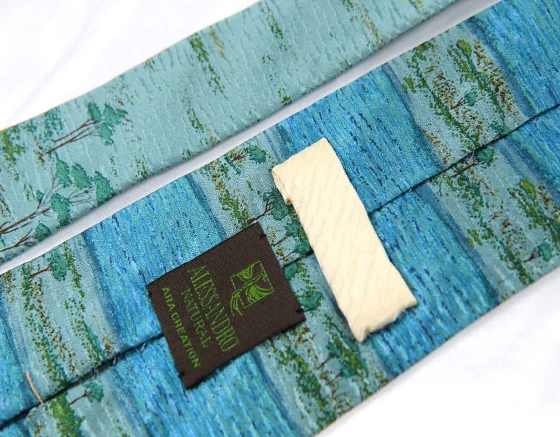 알렉산드로 아라 9.4cm A등급 아트 남자 명품 넥타이 상품이미지4