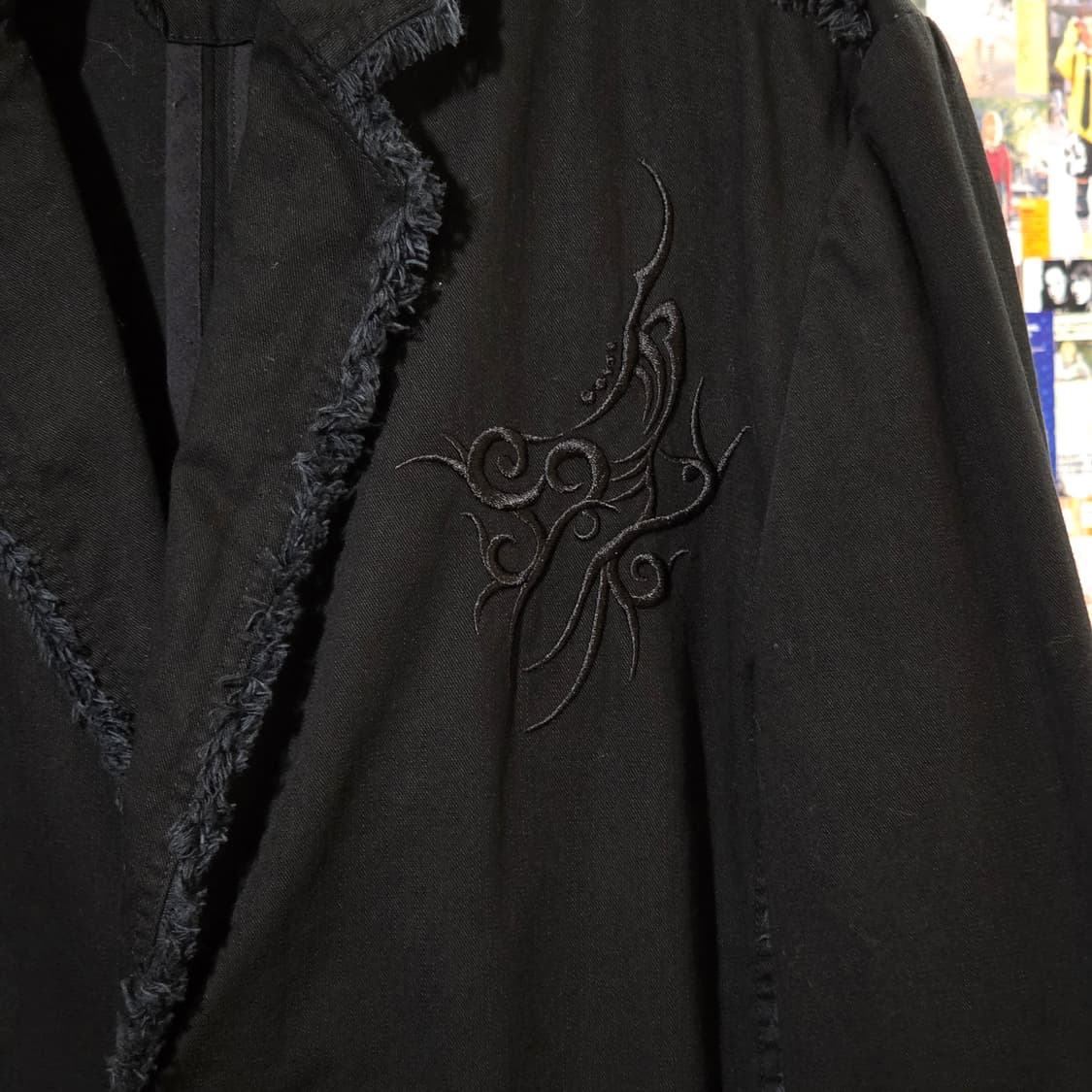 JPN 그런지 자수 레터링 코튼 블레이저 상품이미지4