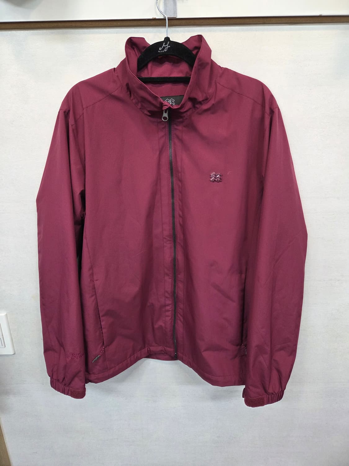 코오롱스포츠 스탠드넥 고어텍스 윈드스토퍼 자켓 L 버건디 상품이미지1