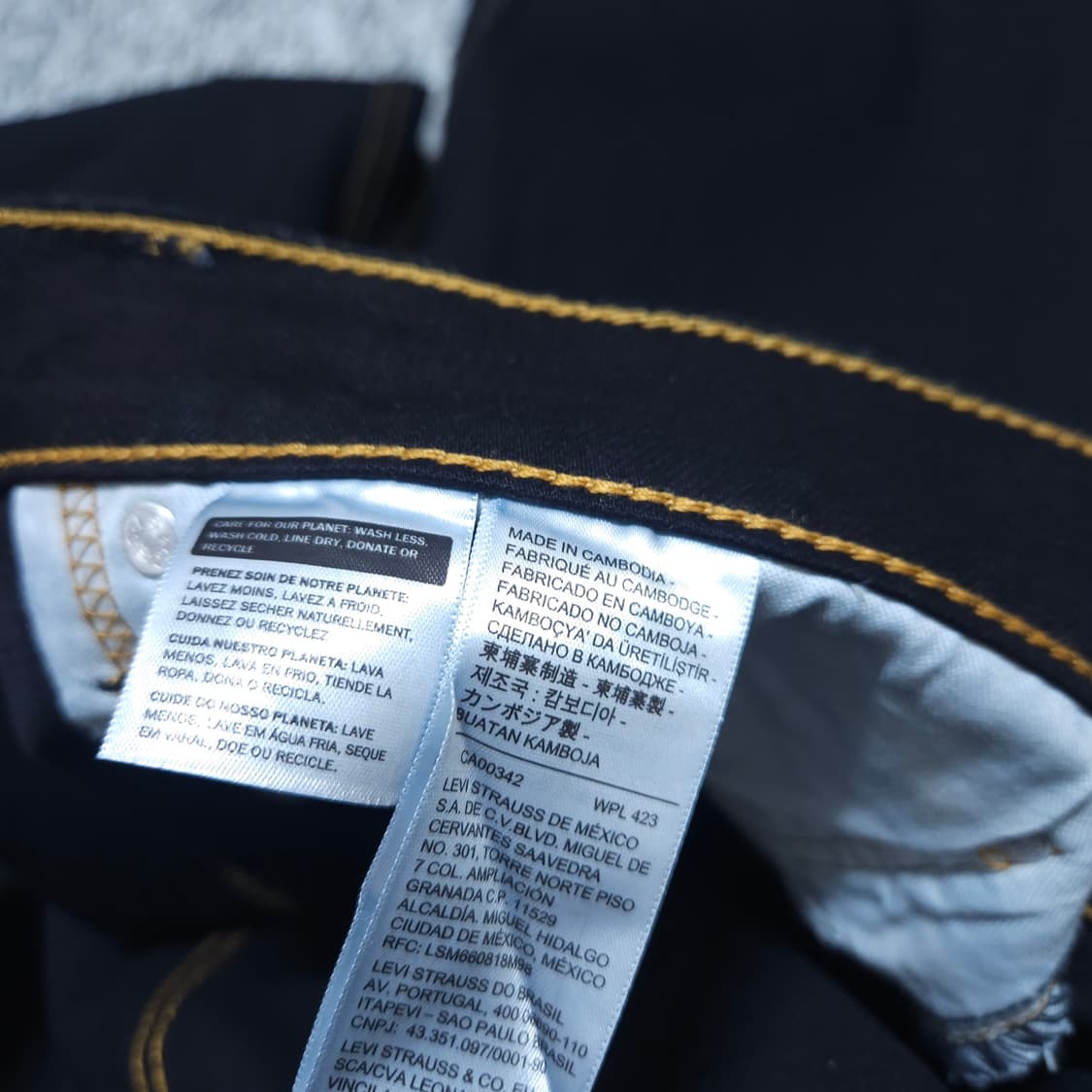 리바이스559) 36/32 남자 블랙진 일자 데님팬츠 / 왕눈이샵 상품이미지8