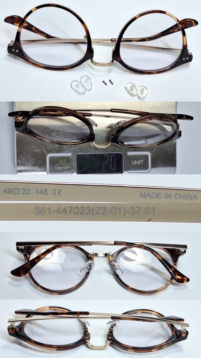 유니클로 보스턴 콤비네이션 선글라스 겸 안경테 일본 수입 y2k 아이웨어 상품이미지3