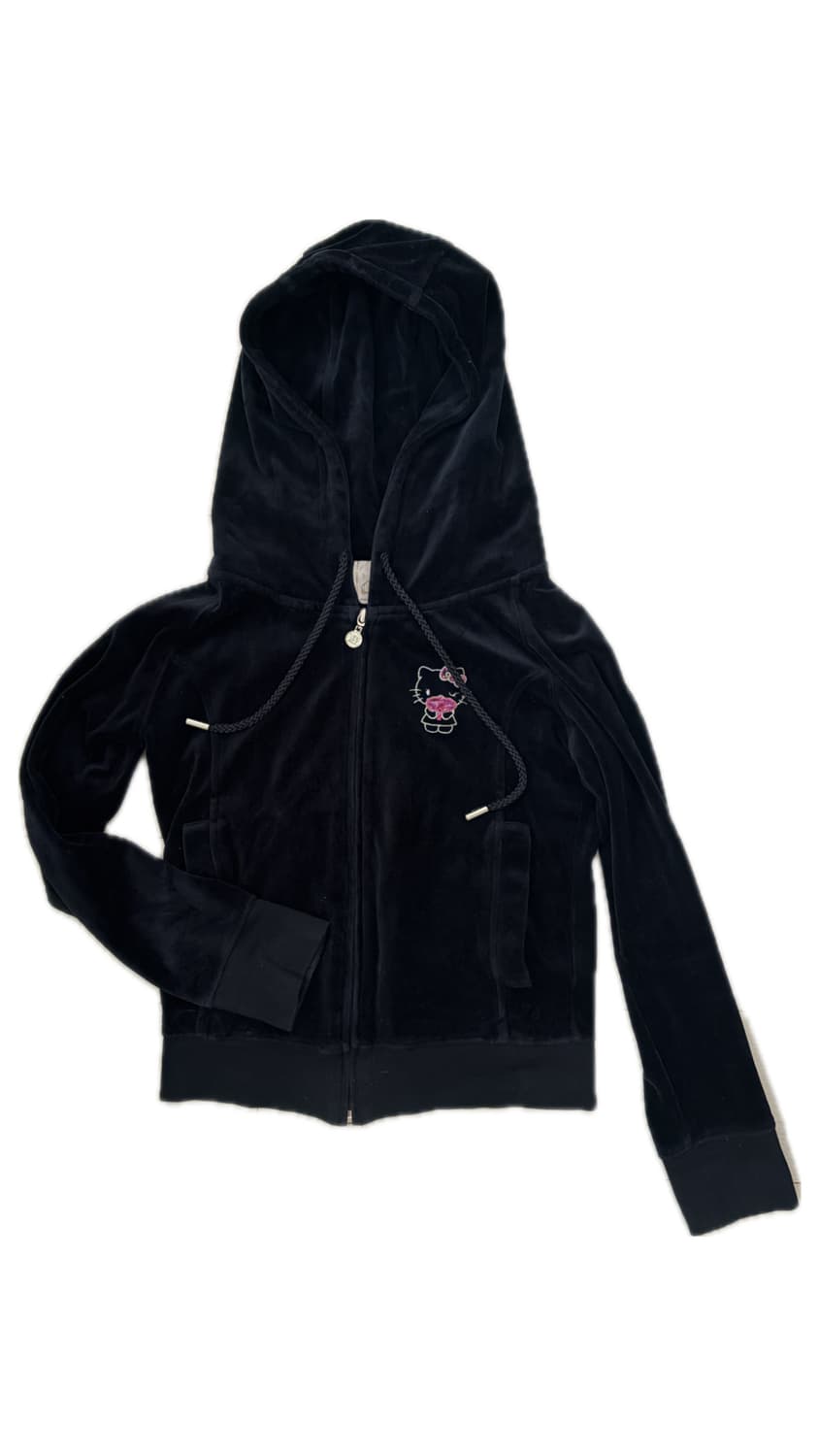 갸루 헬로키티 벨벳 후드집업 상품이미지3