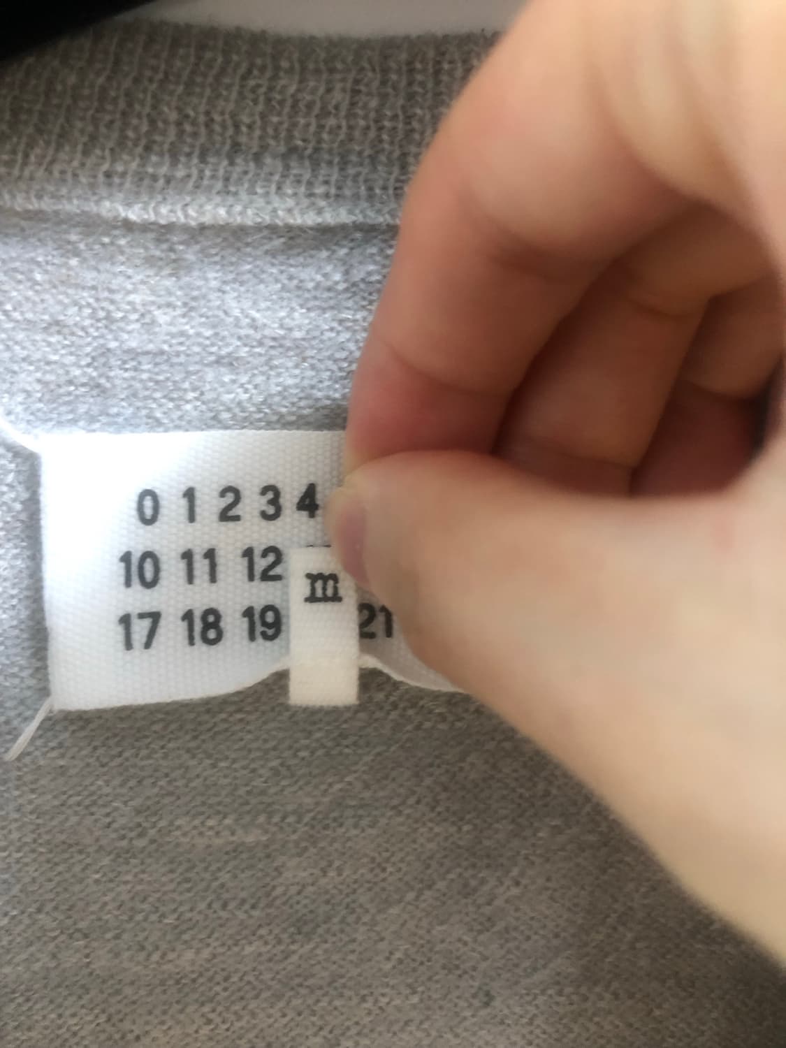 마르지엘라 엘보우 패치 가디건 M 연회색 상품이미지4