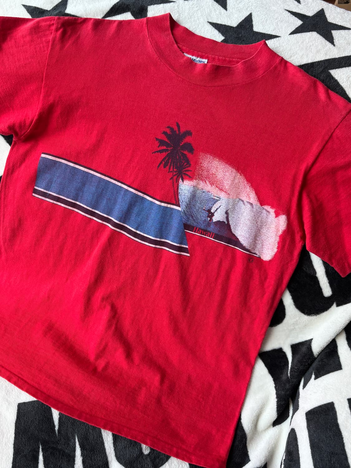 80s Hanes Beefy-T Hawaii Surf Tee (USA) 상품이미지3