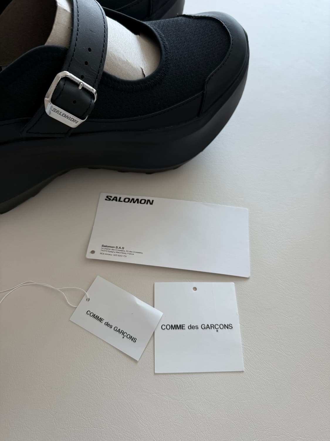 살로몬 꼼데 RX 메리제인 플랫폼 CDG 블랙 245 상품이미지7