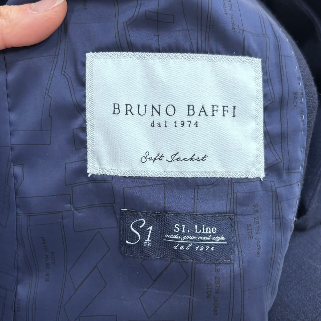 실측확인 브루노바피 정장 세트 0331E 상품이미지5