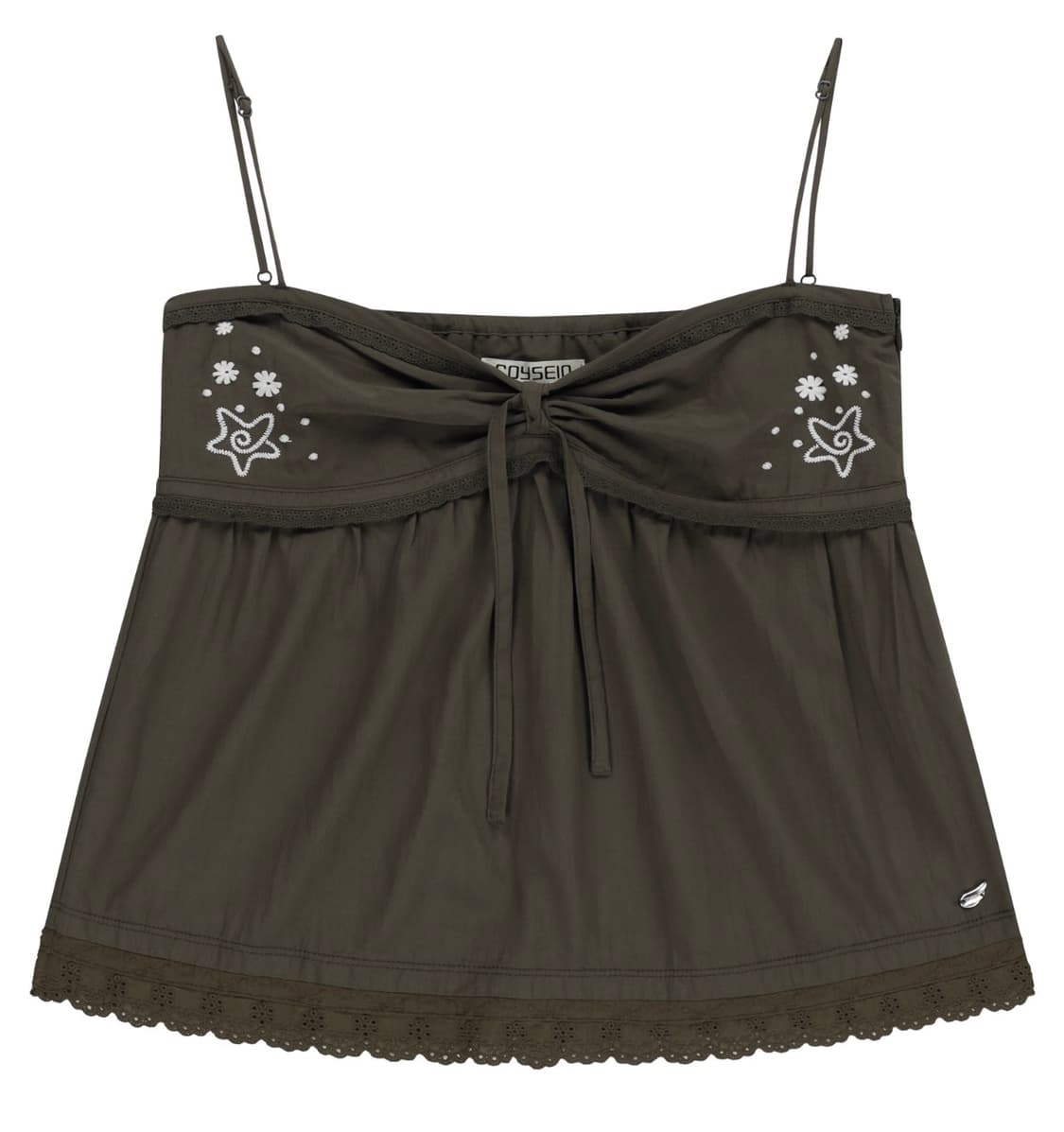 SOLAR STITCH SLEEVELESS BROWN  상품이미지1