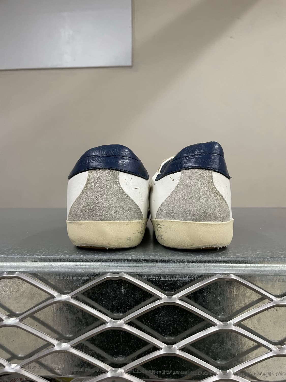 골든구스 슈퍼스타 화이트 크림 블루탭 36 상품이미지3