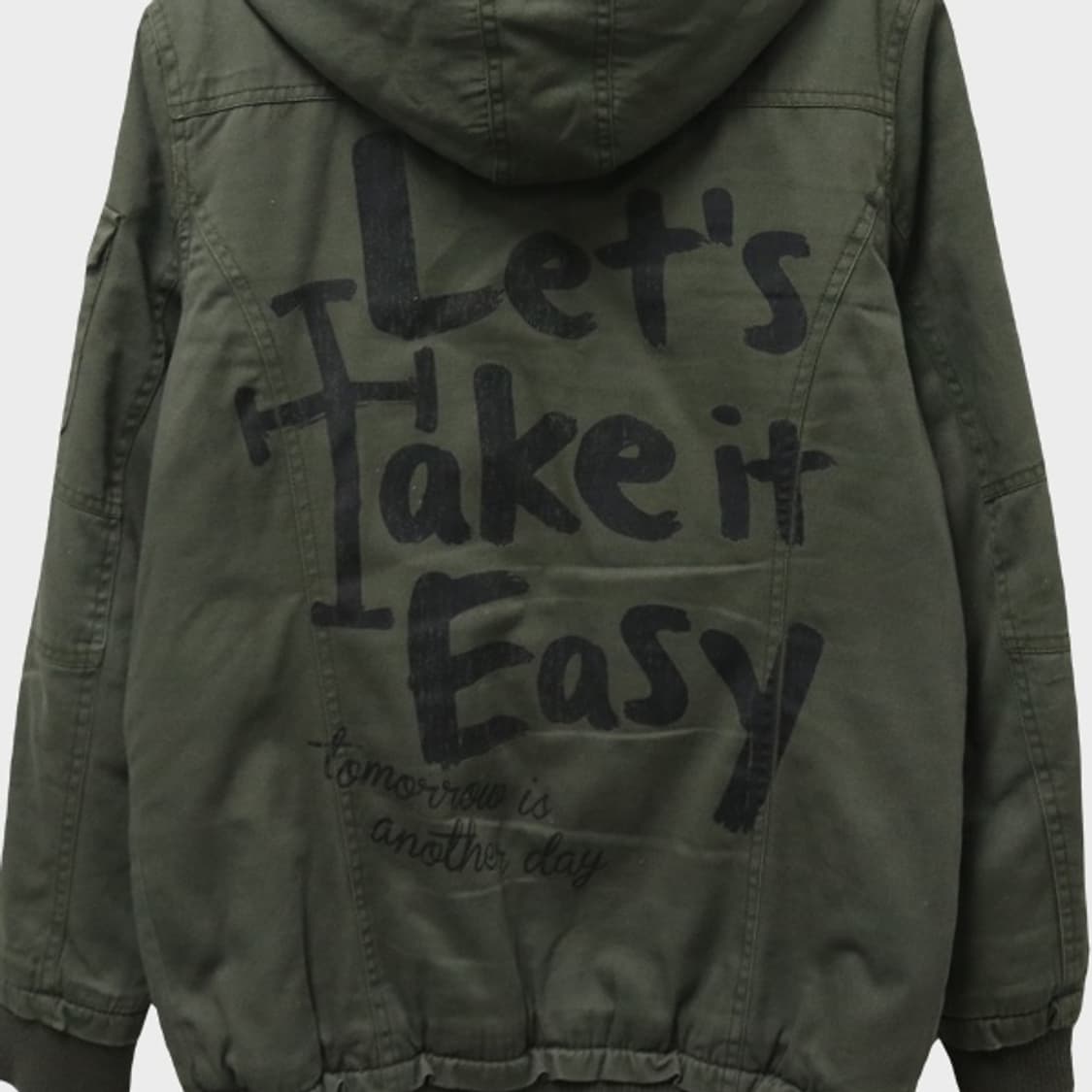 MAO MAO 스터드 레터링 포인트 야상 자켓 63564 상품이미지8