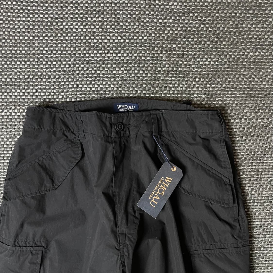 (34) 후아유 블랙 바스락 카고 코튼 팬츠 XL 상품이미지3
