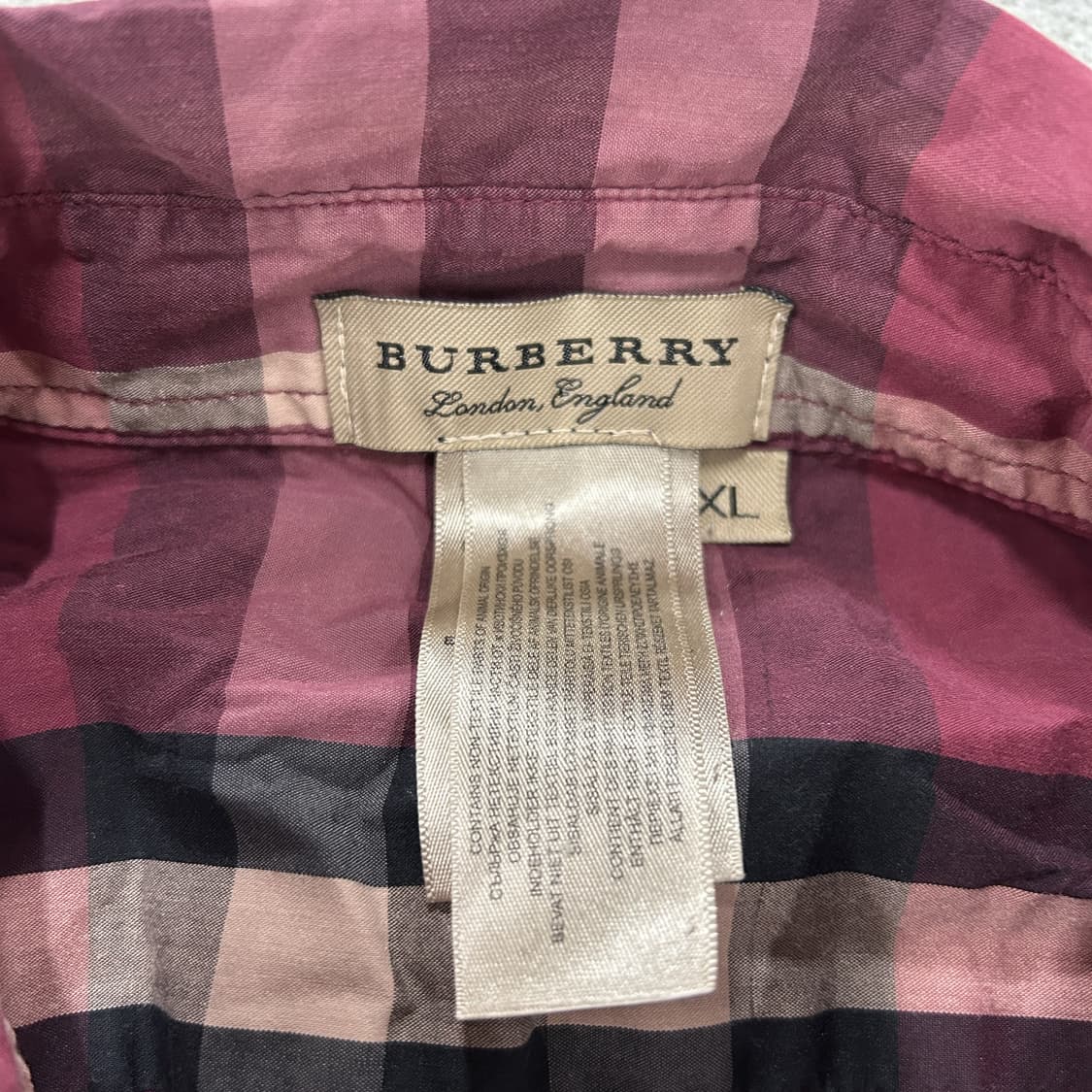 버버리 체크 셔츠 XL사이즈 상품이미지2