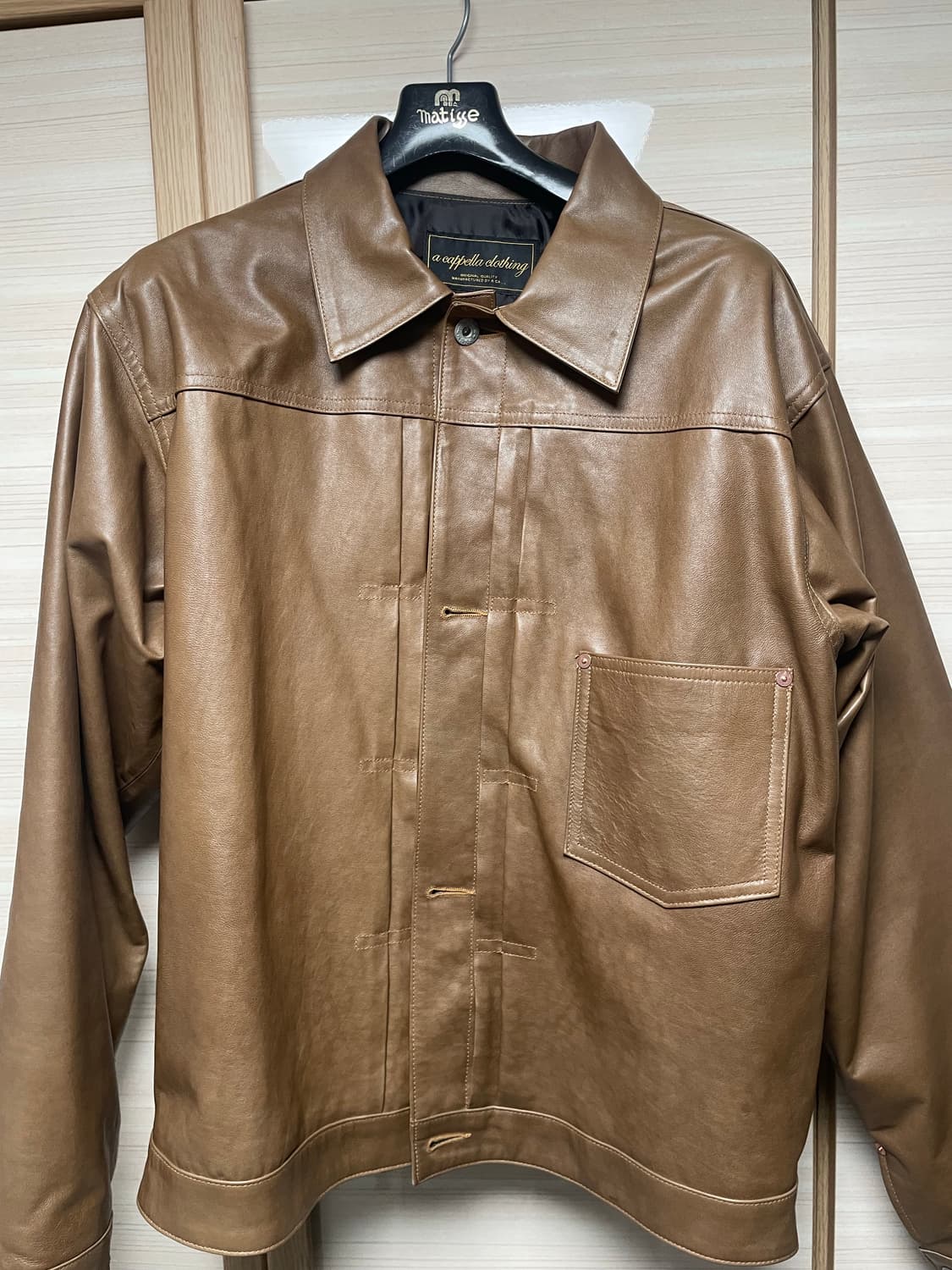 아카펠라클로딩 고트스킨 1세대 가죽자켓44 상품이미지1