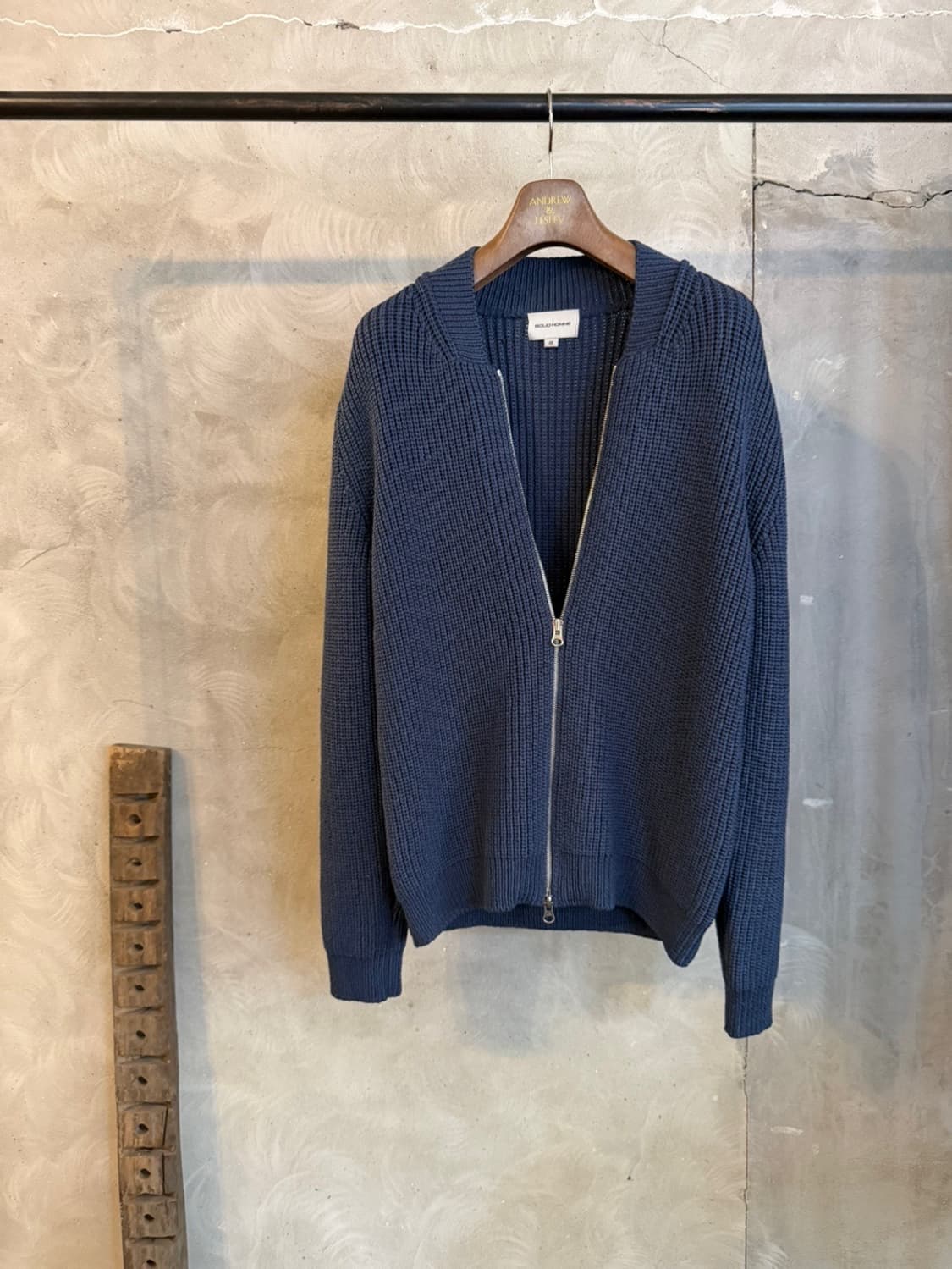 솔리드옴므 짚업 가디건 100 상품이미지2