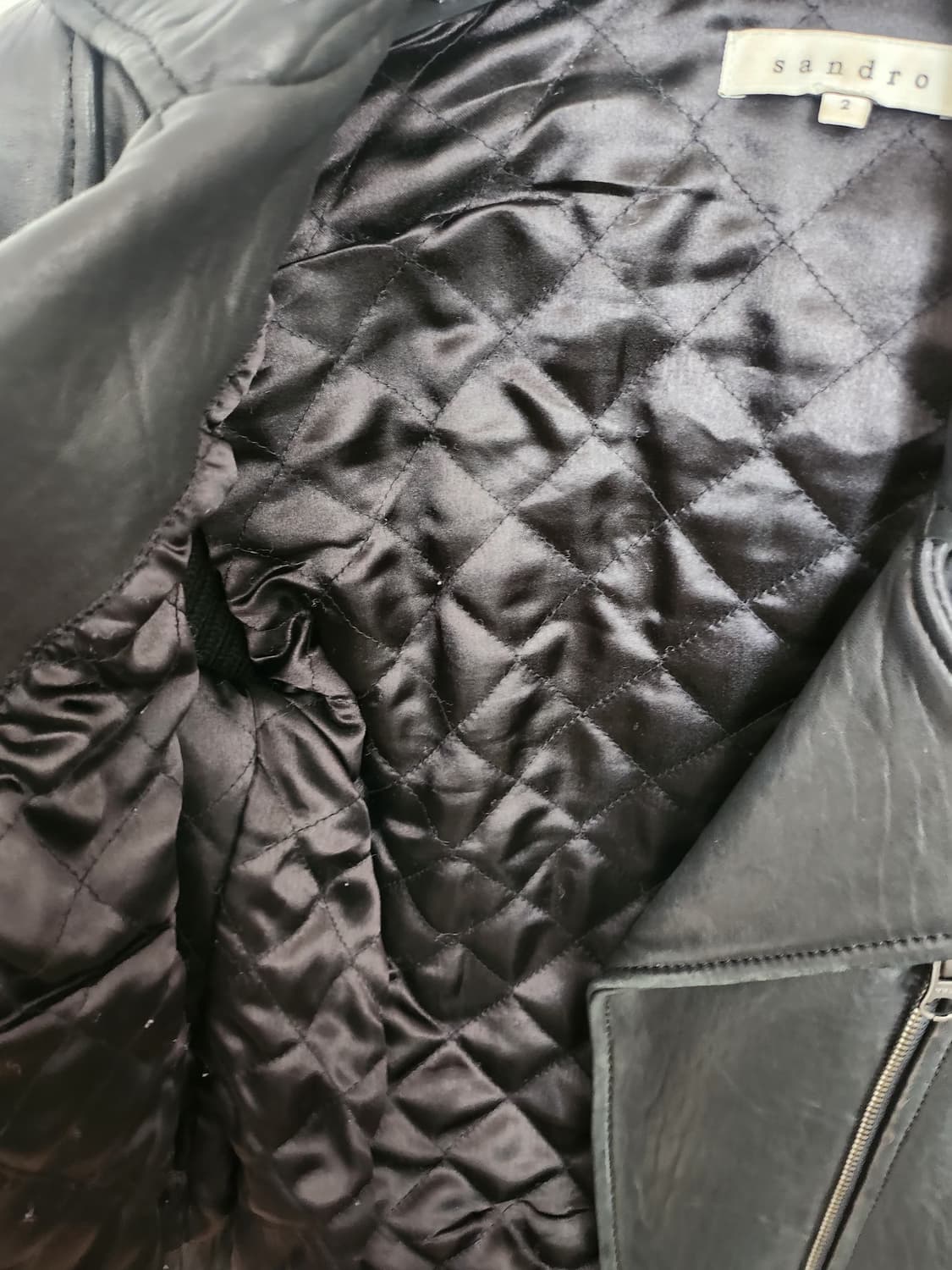 산드로 니트콤비 라이더 자켓 상품이미지4