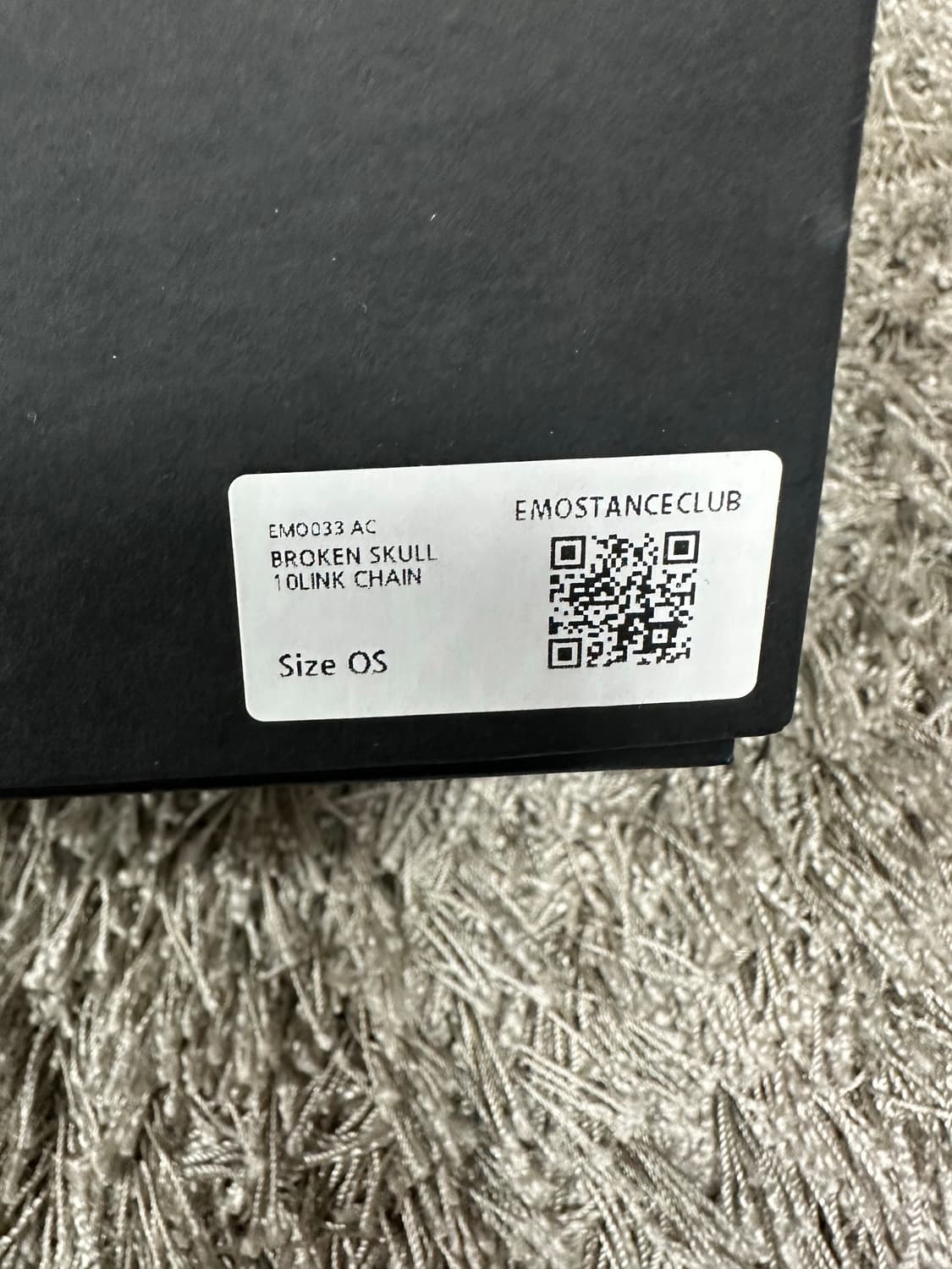 에모스탠스클럽 브로큰 스컬 10링크 체인 키체인 상품이미지3