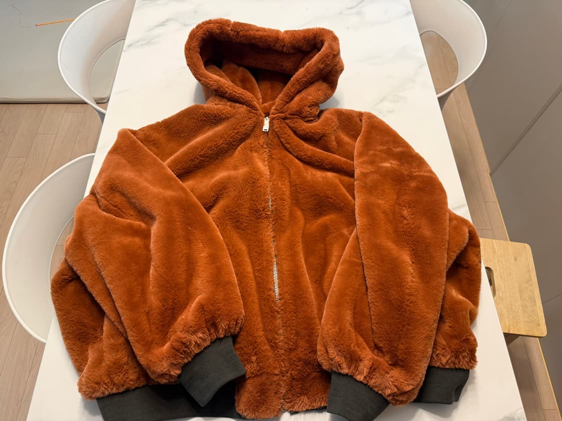 자라 퍼 양면 패딩 L 정품 상품이미지1