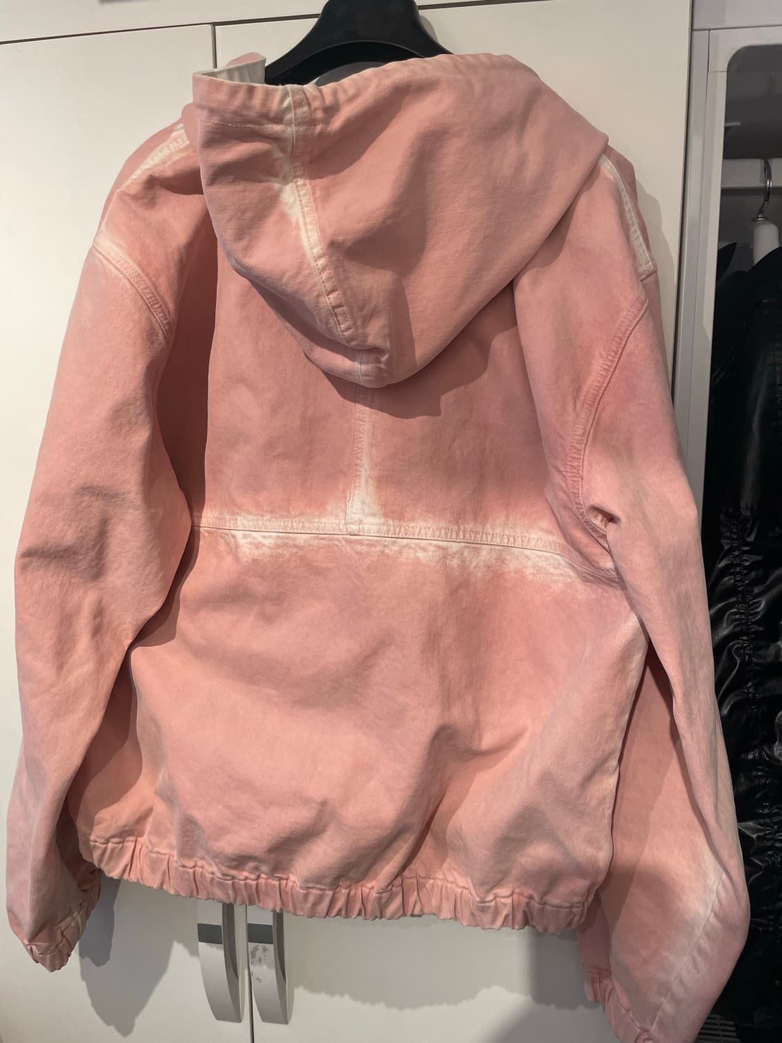 스투시 스프레이 다이 후드 워크 자켓 핑크 L 상품이미지3