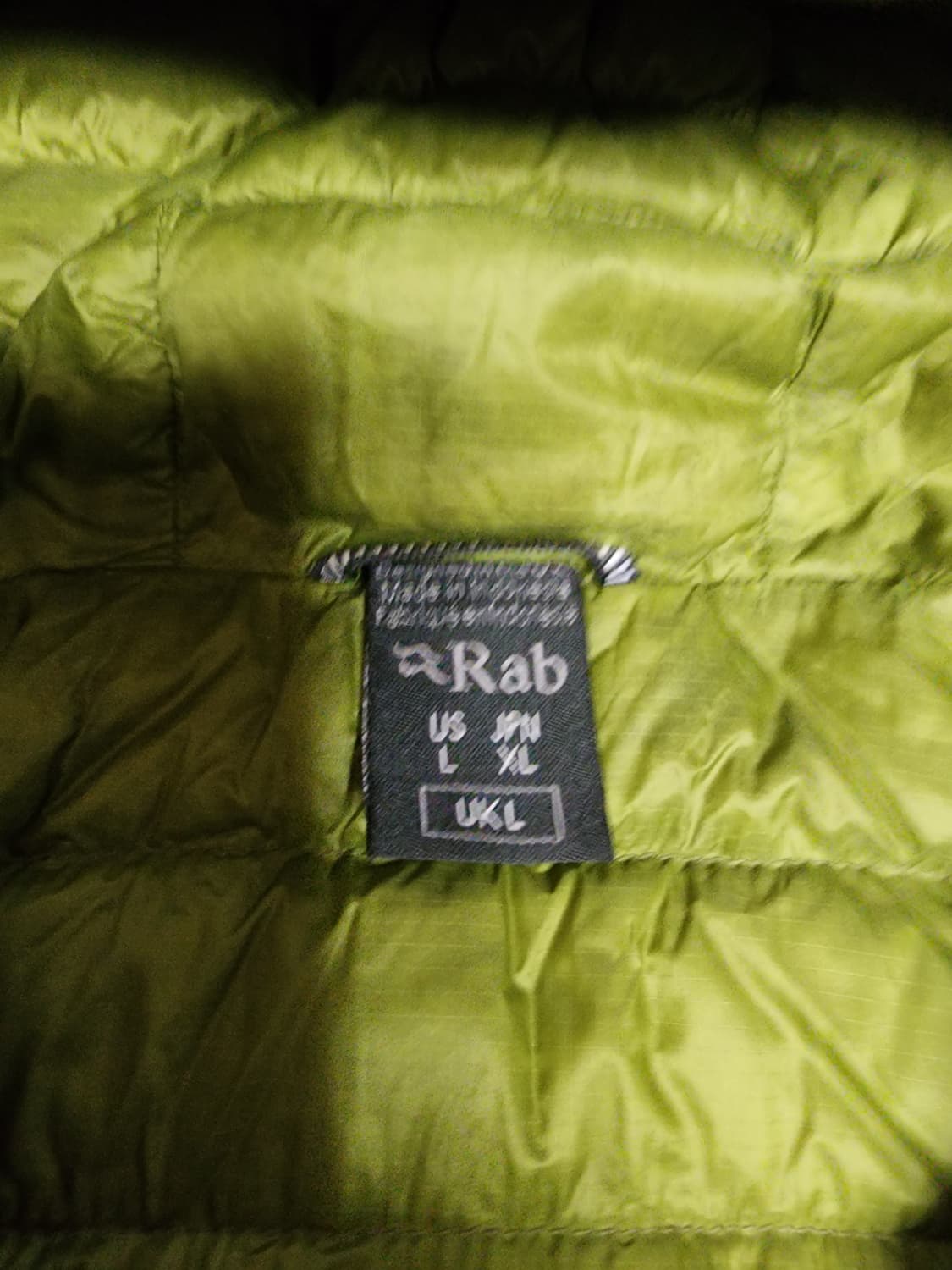 Rab 랩 경량 패딩 자켓 그린 L 상품이미지4