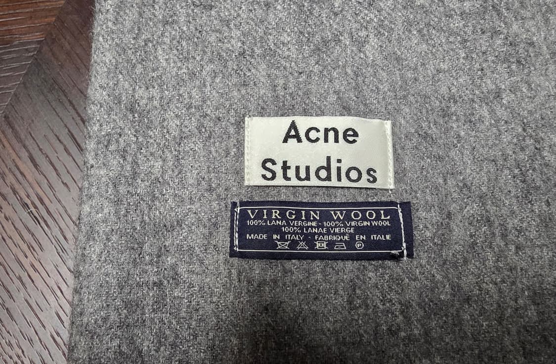 [신동품]아크네스튜디오 머플러 / 그레이 버진울 상품이미지2