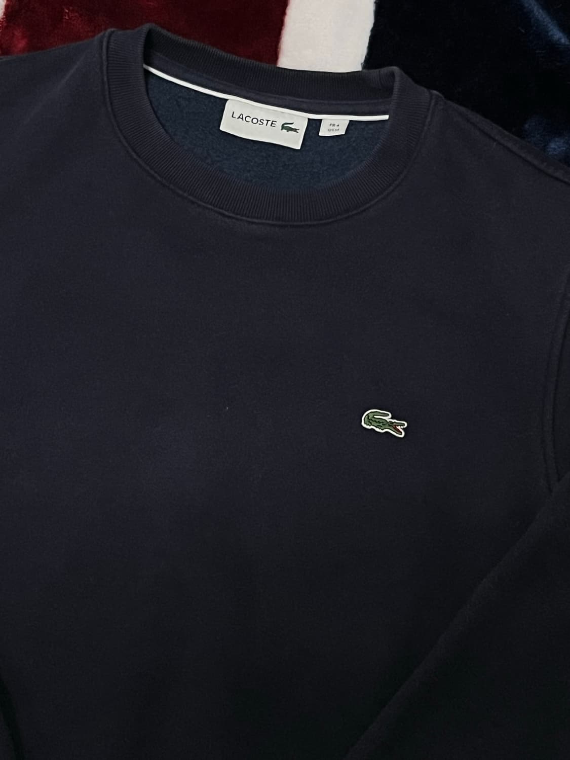 라코스테 네이비 맨투맨 기모 95~100 상품이미지2