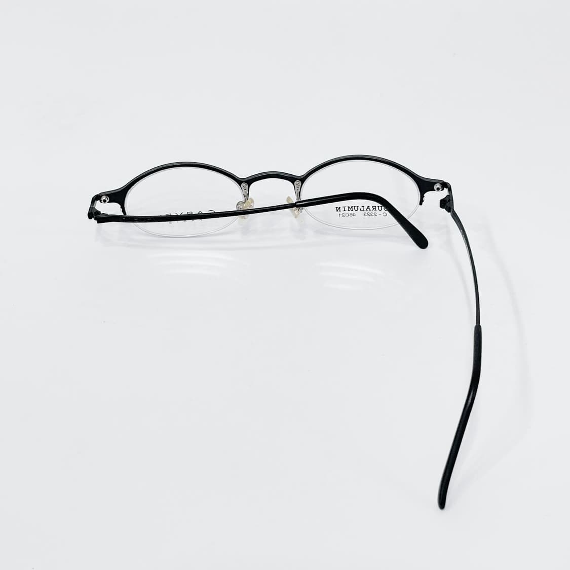 키지클럽 CARVEN 블랙 반무테 데드스탁 빈티지안경 상품이미지3