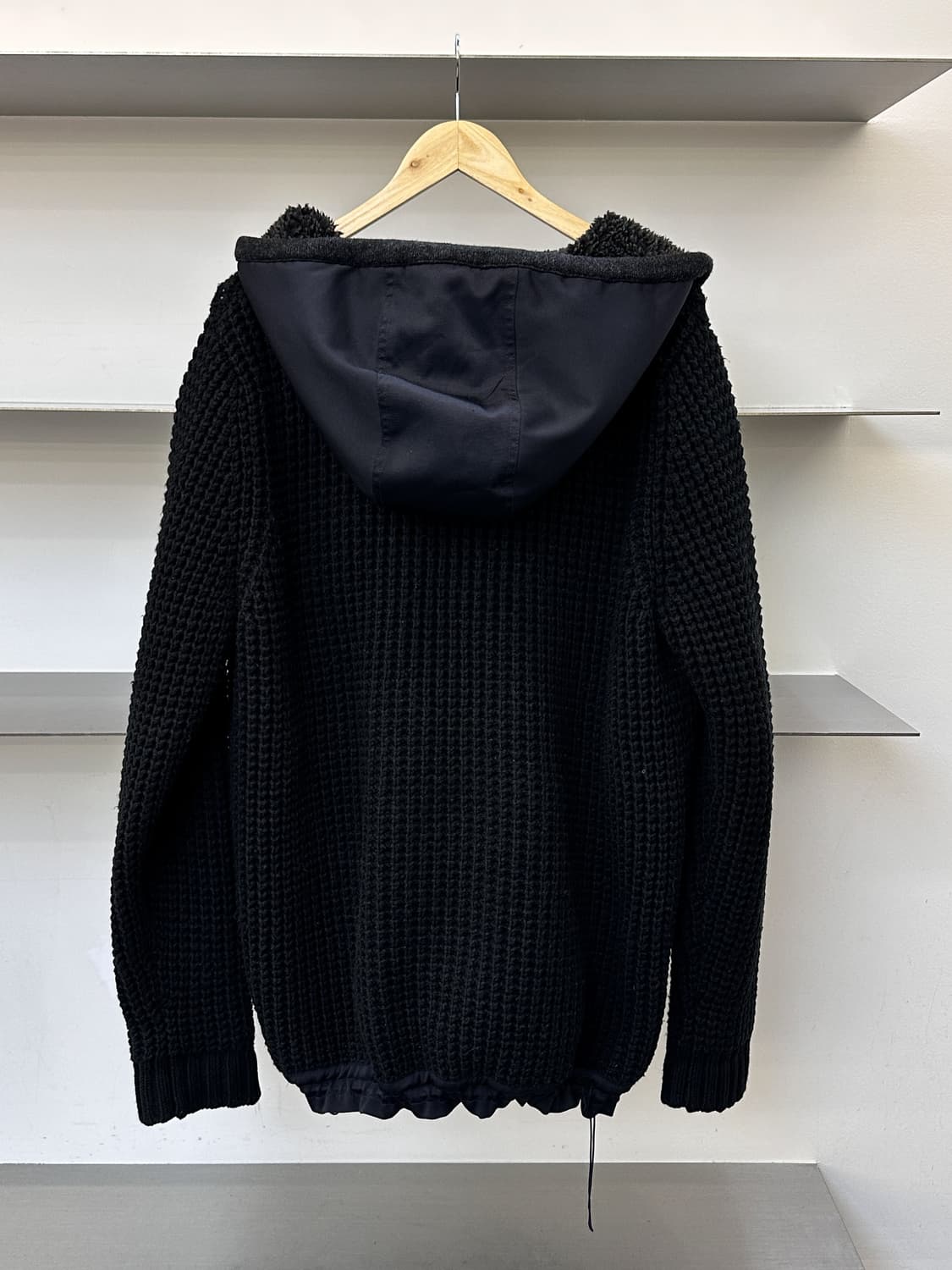 디젤 투포켓 풀오버 스냅 네트 집업 자켓 상품이미지3