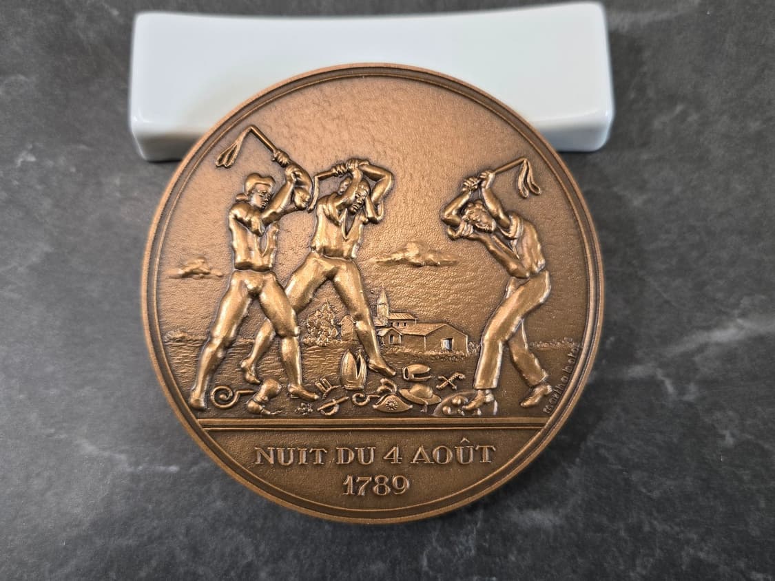 FRANCE, "NUIT DU 4 AOUT 1978" Bronze 상품이미지1