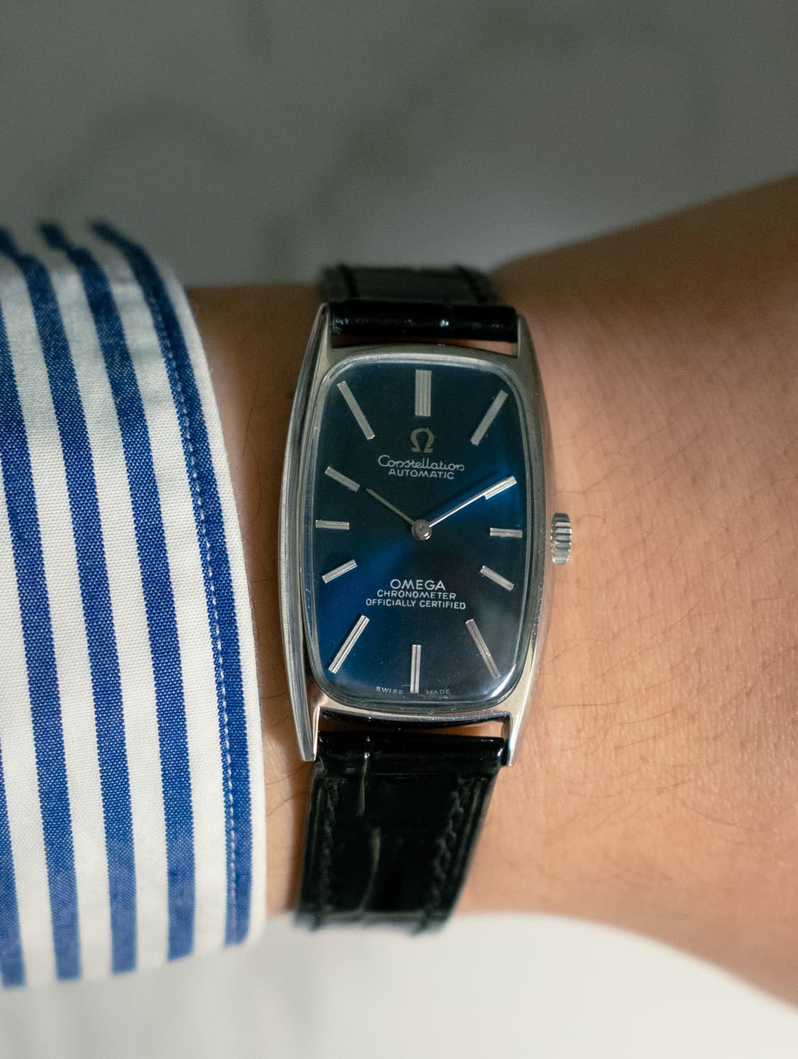 오메가 컨스틸레이션 탱크 크로노미터 청판 오토매틱 빈티지 시계 상품이미지1