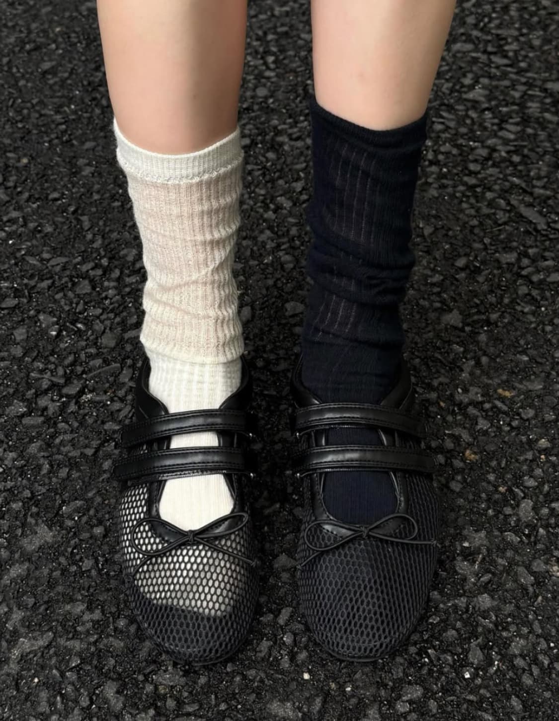 (새상품)다이닛 리본 모찌 메쉬슈즈  상품이미지3