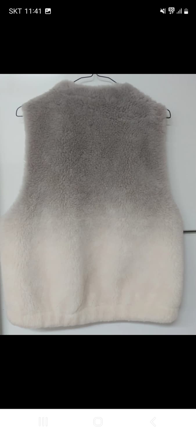 그라데이션 양털 조끼 상품이미지2